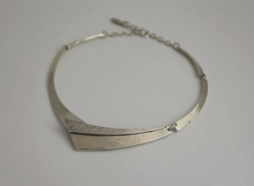 Collier réglable en étain argenté 3 | EMPREINTES Paris - EMPREINTES Paris