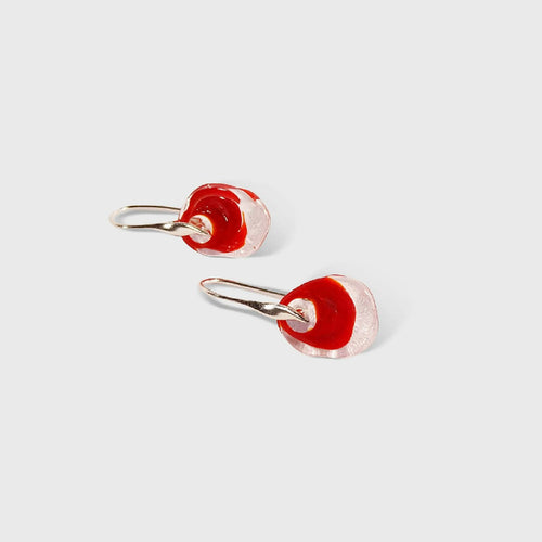 Boucles d'oreilles spirale rouge | EMPREINTES Paris - EMPREINTES Paris