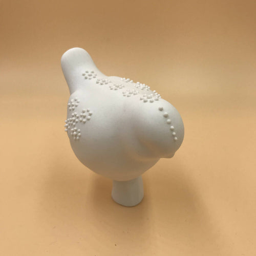 Petit oiseau porcelaine, motif picots | EMPREINTES Paris - EMPREINTES Paris