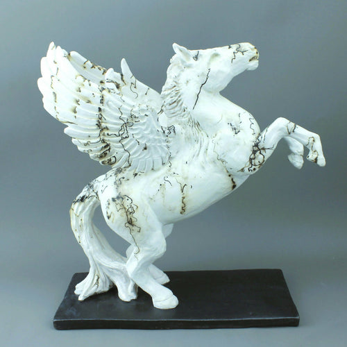 Pegase , sculpture en raku crin de cheval | EMPREINTES Paris - EMPREINTES Paris