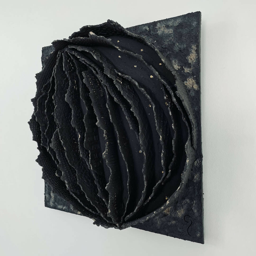 Bas relief tableau grès collection écorce II | EMPREINTES Paris