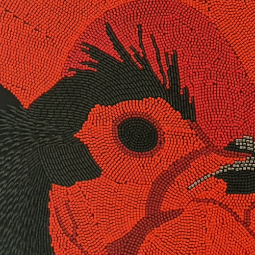 Tableau Un coq en perles | EMPREINTES Paris - EMPREINTES Paris