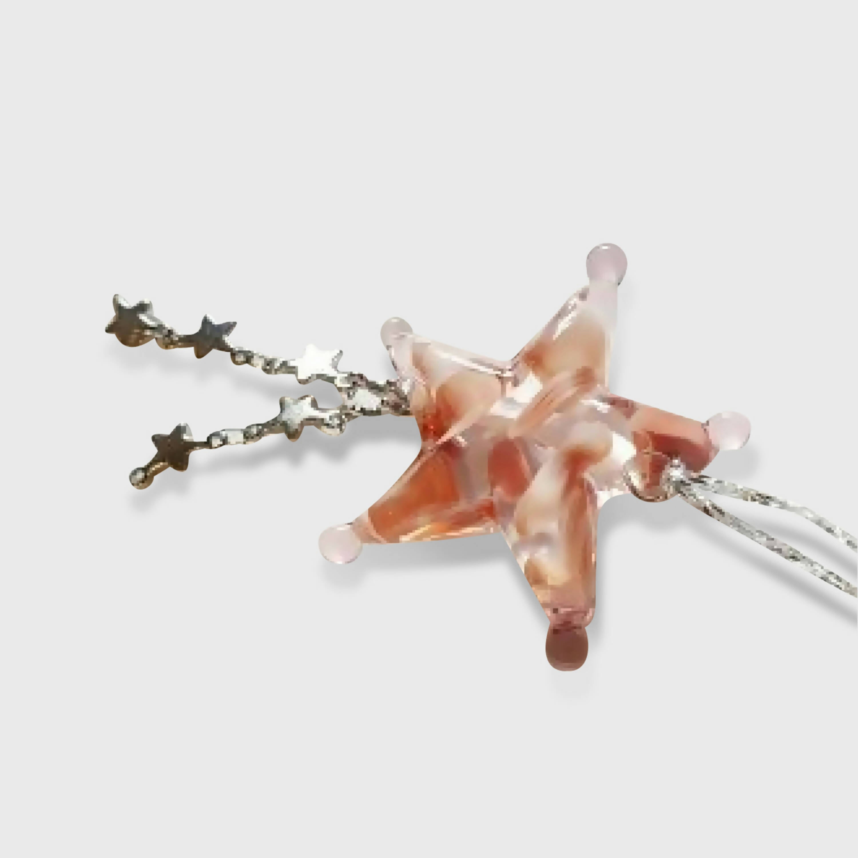 Etoile filante de Noël Rose décoration sapin de Noël | EMPREINTES Paris