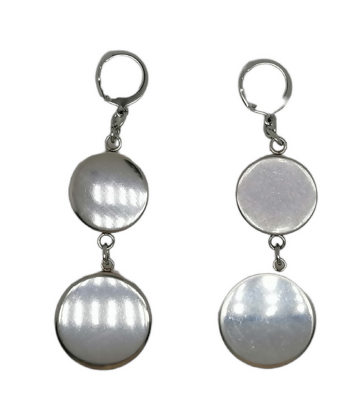 Boucles d'oreilles Rosaces poudrées | EMPREINTES Paris - EMPREINTES Paris