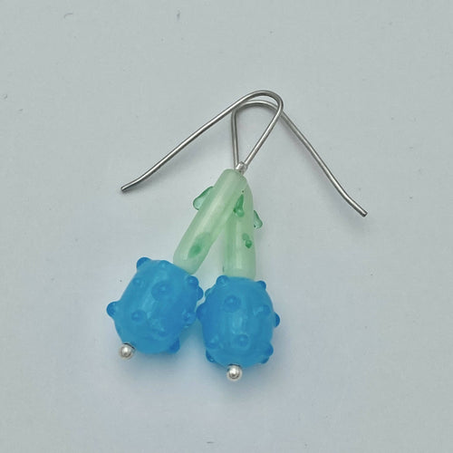Boucles d'oreilles fruits bleus et tiges | EMPREINTES Paris - EMPREINTES Paris