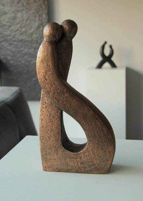 Sculpture couple en argile L'attente | EMPREINTES Paris - EMPREINTES Paris