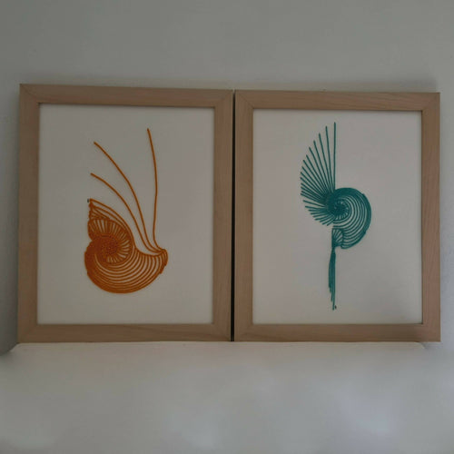 Tableau perlé Coquillage 1 | EMPREINTES Paris - EMPREINTES Paris