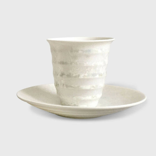 Tasse à café avec soucoupe - Fleur de Neige | EMPREINTES Paris - EMPREINTES Paris