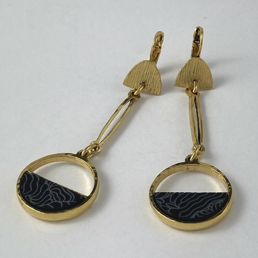 Boucles d’oreilles en étain Doré 21 | EMPREINTES Paris