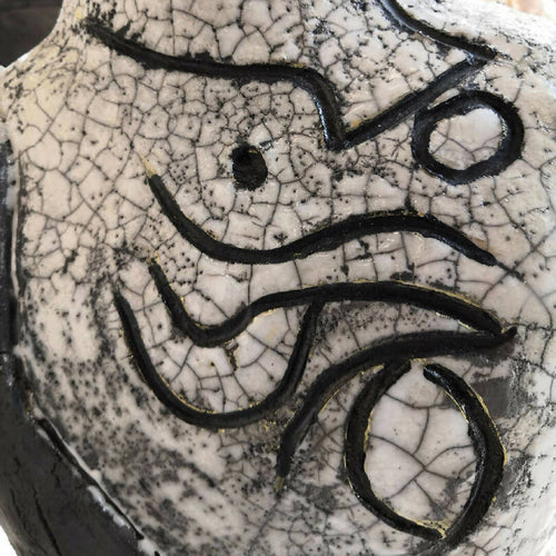 Sculpture grand buste en raku | EMPREINTES Paris - EMPREINTES Paris