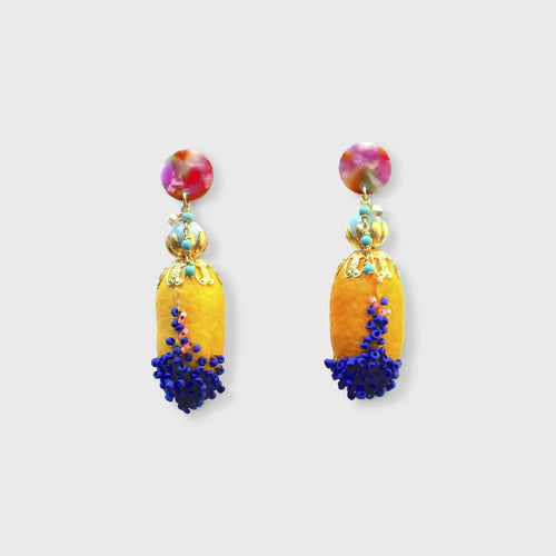 Boucles d'oreilles Sully jaune | EMPREINTES Paris - EMPREINTES Paris