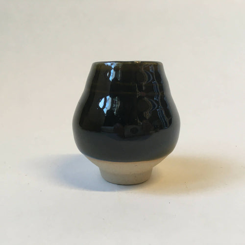 Petit Vase Noir-Oribe n°3 en grès | EMPREINTES Paris - EMPREINTES Paris