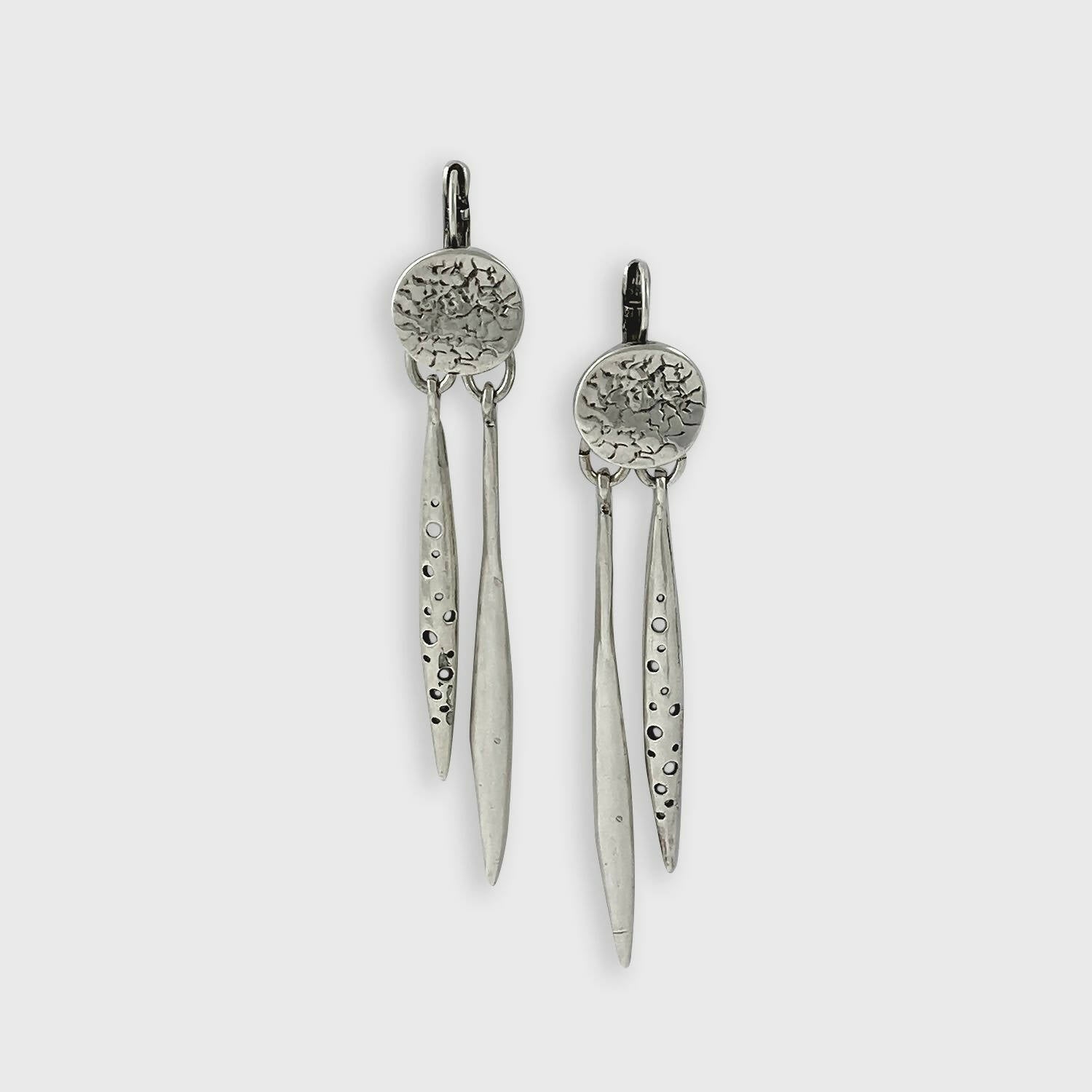 Boucles d’oreilles en étain Argenté 15 | EMPREINTES Paris