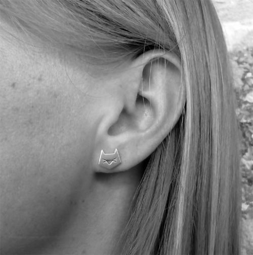 Boucles d'oreilles têtes de chats | EMPREINTES Paris - EMPREINTES Paris