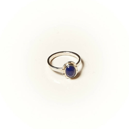 Bague CLASSICA en argent avec un Lapis lazuli. | EMPREINTES Paris - EMPREINTES Paris