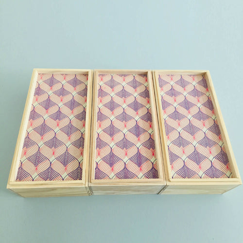 Boîtes Hako - Format Rectangulaire - Décor 70s | EMPREINTES Paris - EMPREINTES Paris