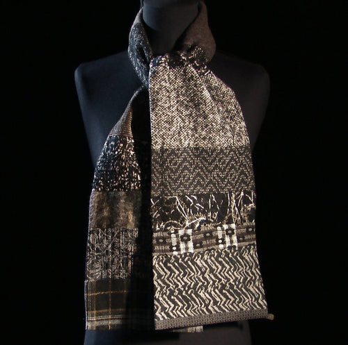 Écharpe hivernale homme-brun noir | EMPREINTES Paris - EMPREINTES Paris