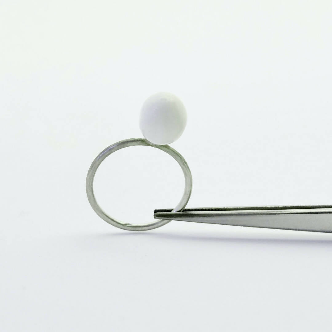 Bague solo porcelaine blanche | EMPREINTES Paris