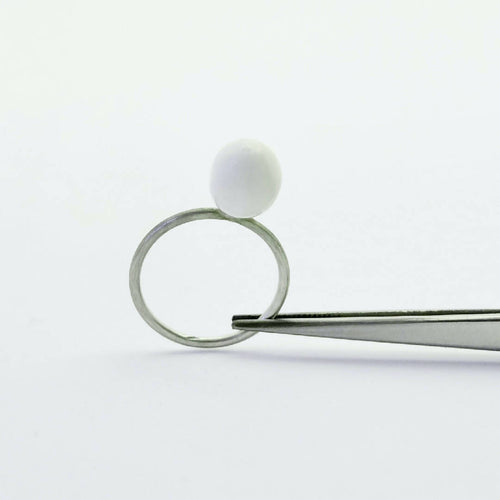 Bague solo porcelaine blanche | EMPREINTES Paris - EMPREINTES Paris