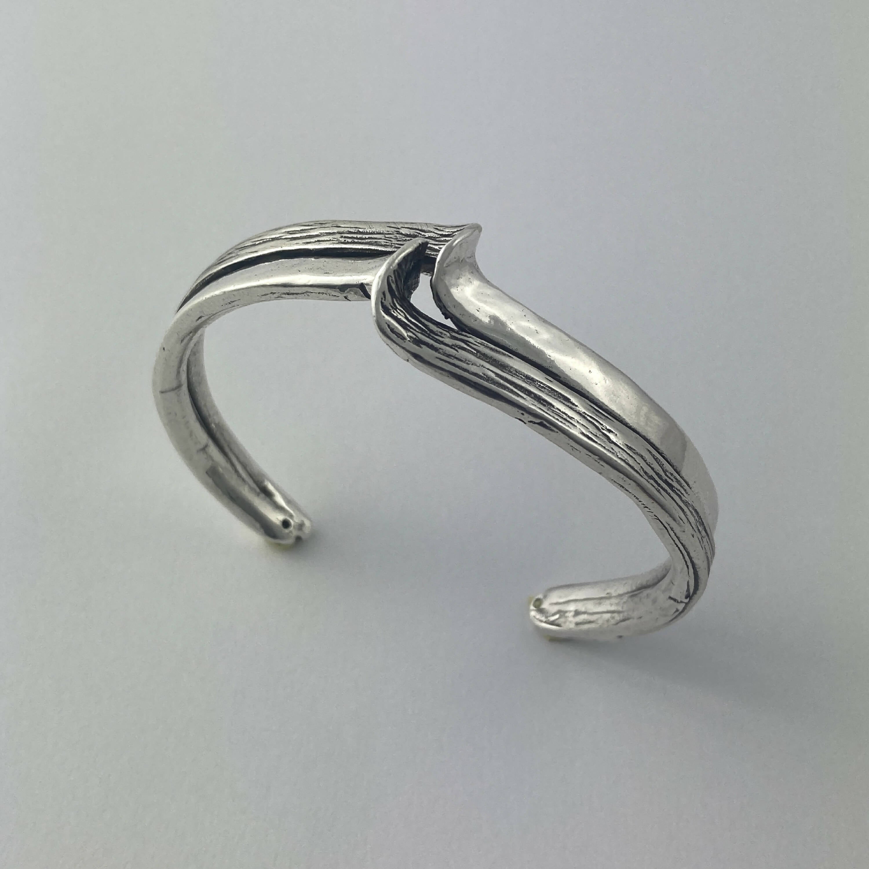 Bracelet en étain argenté 1 | EMPREINTES Paris