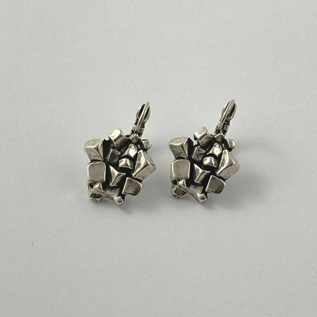 Boucles d’oreilles en étain Argentées 16 | EMPREINTES Paris