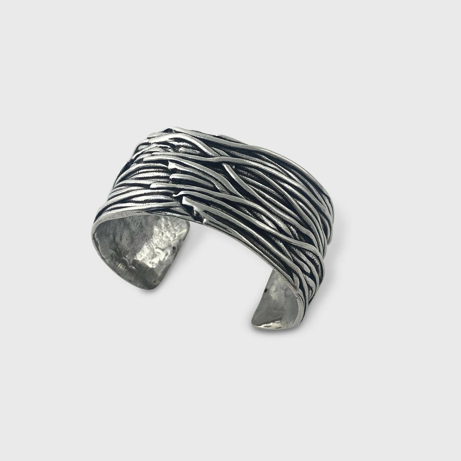 Bracelet en étain argenté 7 | EMPREINTES Paris