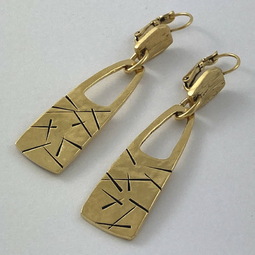 Boucles d’oreilles en étain Doré 27 | EMPREINTES Paris - EMPREINTES Paris