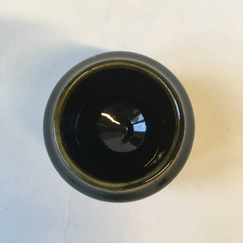 Petit Vase Noir-Oribe n°2 en grès | EMPREINTES Paris - EMPREINTES Paris