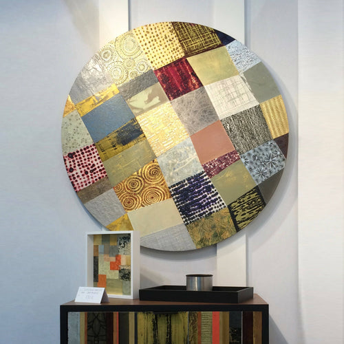 Panneau Tondo Patchwork en matière | EMPREINTES Paris - EMPREINTES Paris
