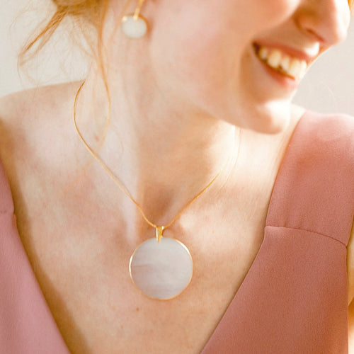 Collier ASTRE transparent reflet or | EMPREINTES Paris - EMPREINTES Paris