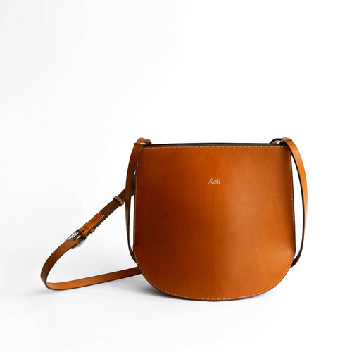 Sac bandoulière en cuir - DAMOISEAU - cousu à la main au point sellier | EMPREINTES Paris - EMPREINTES Paris