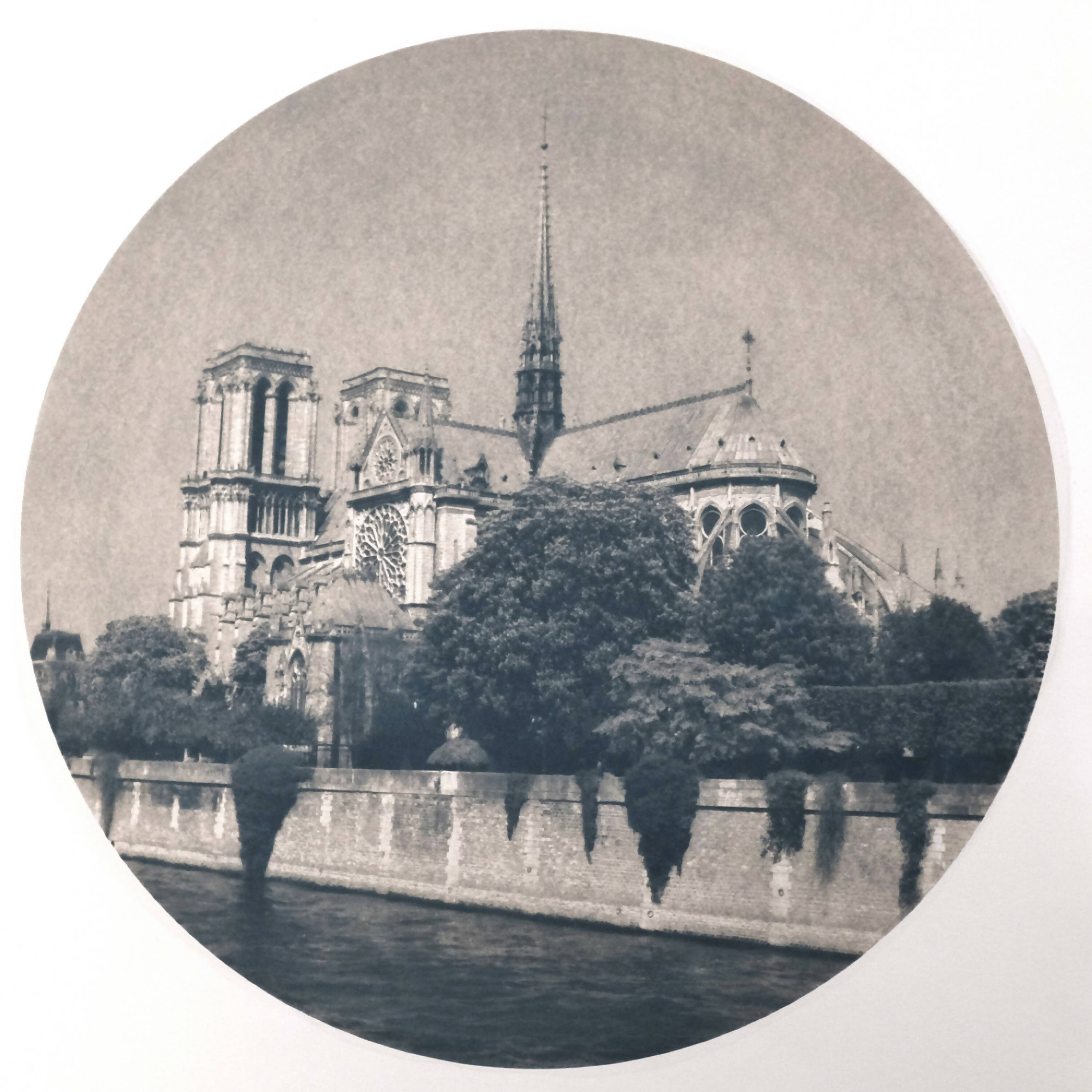 Photographie cyanotype Notre-Dame Paris, 2018 | EMPREINTES Paris | EMPREINTES Paris