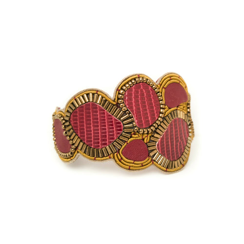 manchette_ava_bordeaux_capsule_doree copie | EMPREINTES Paris - EMPREINTES Paris