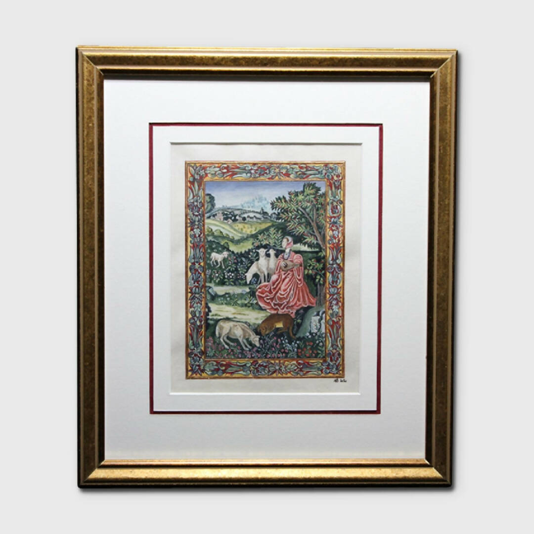 Enluminure La bergère | EMPREINTES Paris