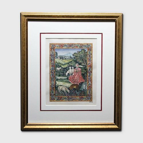 Enluminure La bergère | EMPREINTES Paris - EMPREINTES Paris