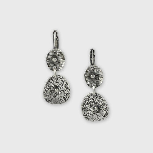 Boucles d’oreilles en étain Argenté 32 | EMPREINTES Paris - EMPREINTES Paris