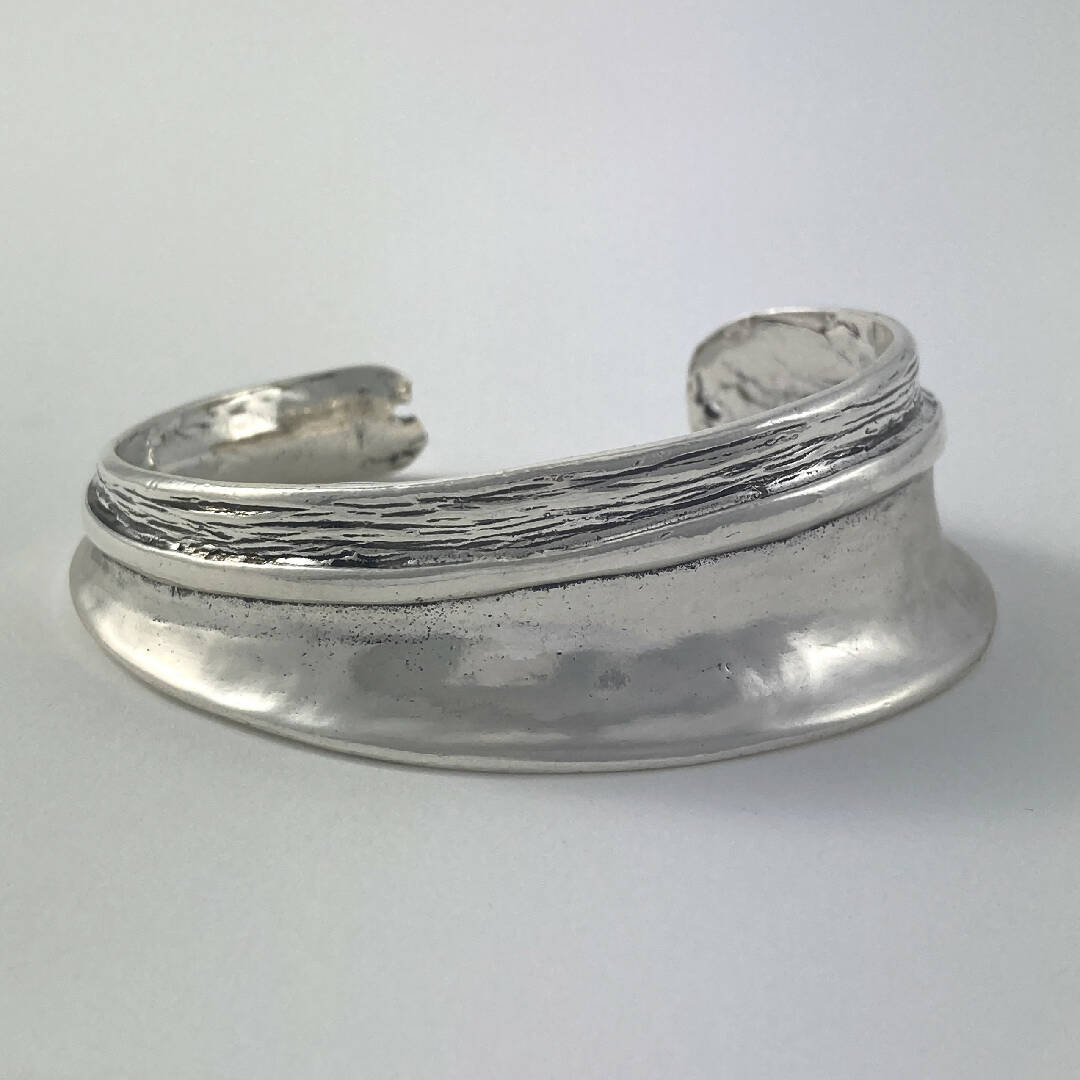 Bracelet en étain argenté 9 | EMPREINTES Paris