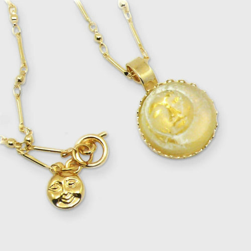 lune, astre, religieux, antique, reproduction, musée, printemps, pastel, majestueux, bijou symbolique, ethnique, romantique, chic bohème, amoureux, collier pour femme, art déco, art nouveau, idées cadeaux pour elle, saint Valentin, piece unique, tour de cou, pierre semi-precieuse, pate de verre, cristal | EMPREINTES Paris - EMPREINTES Paris