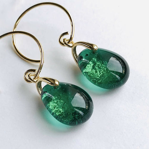 Boucles d'oreilles Perle émeraude | EMPREINTES Paris - EMPREINTES Paris