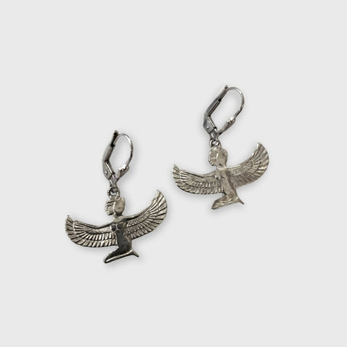 Boucles d’oreilles Isis – Méditation argent | EMPREINTES Paris - EMPREINTES Paris