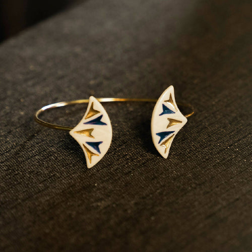 Bracelet Papyrus GM marine | EMPREINTES Paris - EMPREINTES Paris