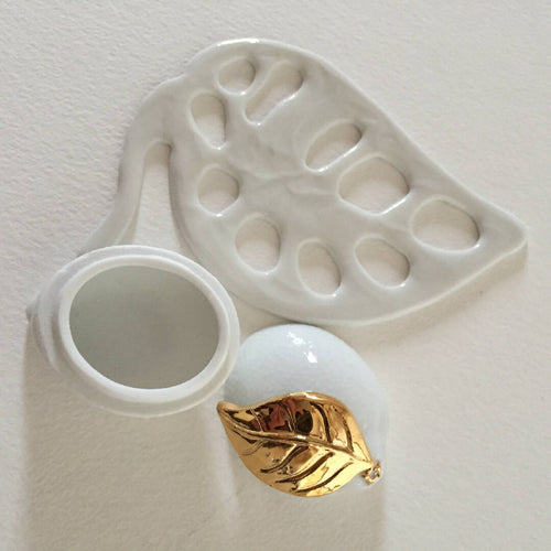 Boite à Bijoux citron en porcelaine sur décor floral | EMPREINTES Paris - EMPREINTES Paris