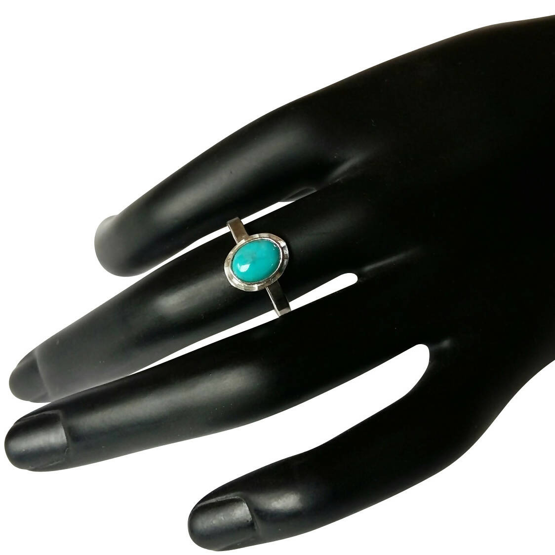 Bague CLASSICA en argent avec une turquoise. | EMPREINTES Paris