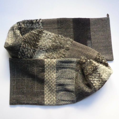 Écharpe hivernale homme gris | EMPREINTES Paris - EMPREINTES Paris