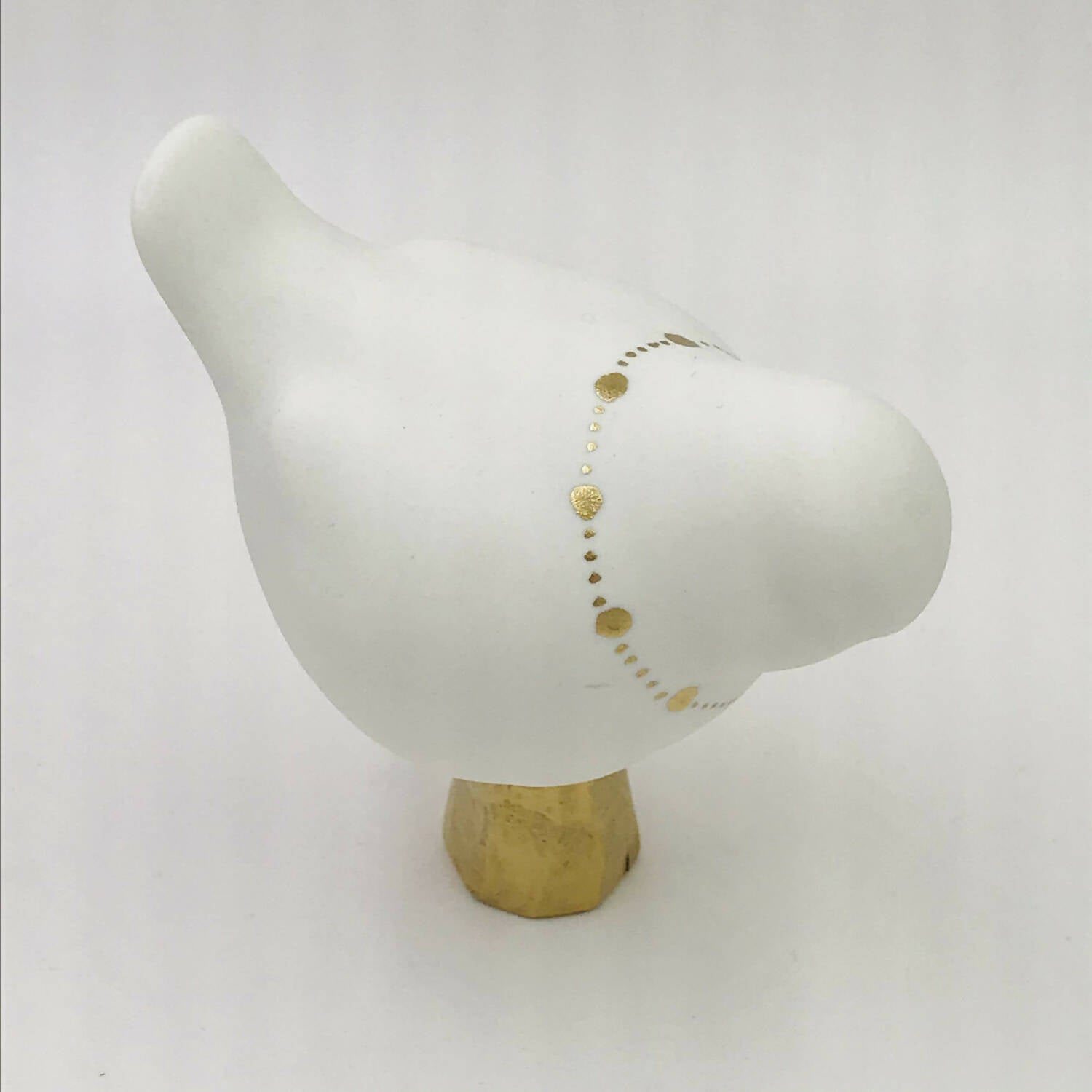 Oiseau porcelaine et Or - Motif collier | EMPREINTES Paris