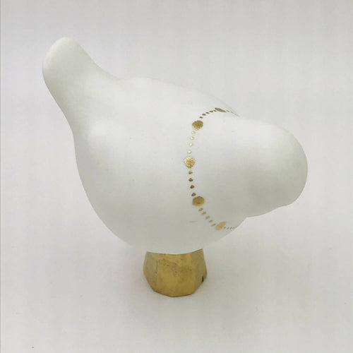 Oiseau porcelaine et Or - Motif collier | EMPREINTES Paris - EMPREINTES Paris