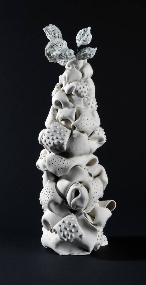 Sculpture Colonne porcelaine collection bulles Pompons | EMPREINTES Paris - EMPREINTES Paris