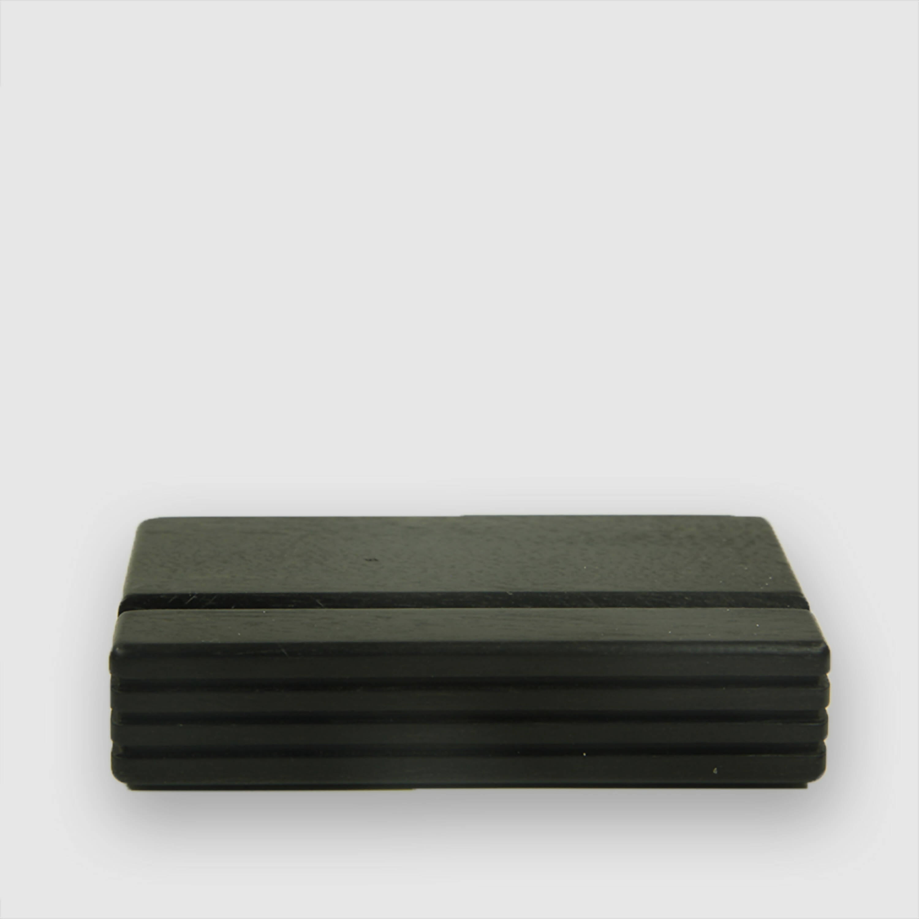 Porte carte de visite horizontal ébène massif marron | EMPREINTES Paris