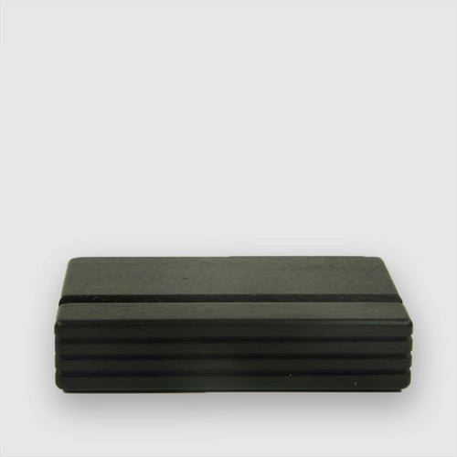 Porte carte de visite horizontal ébène massif marron | EMPREINTES Paris - EMPREINTES Paris