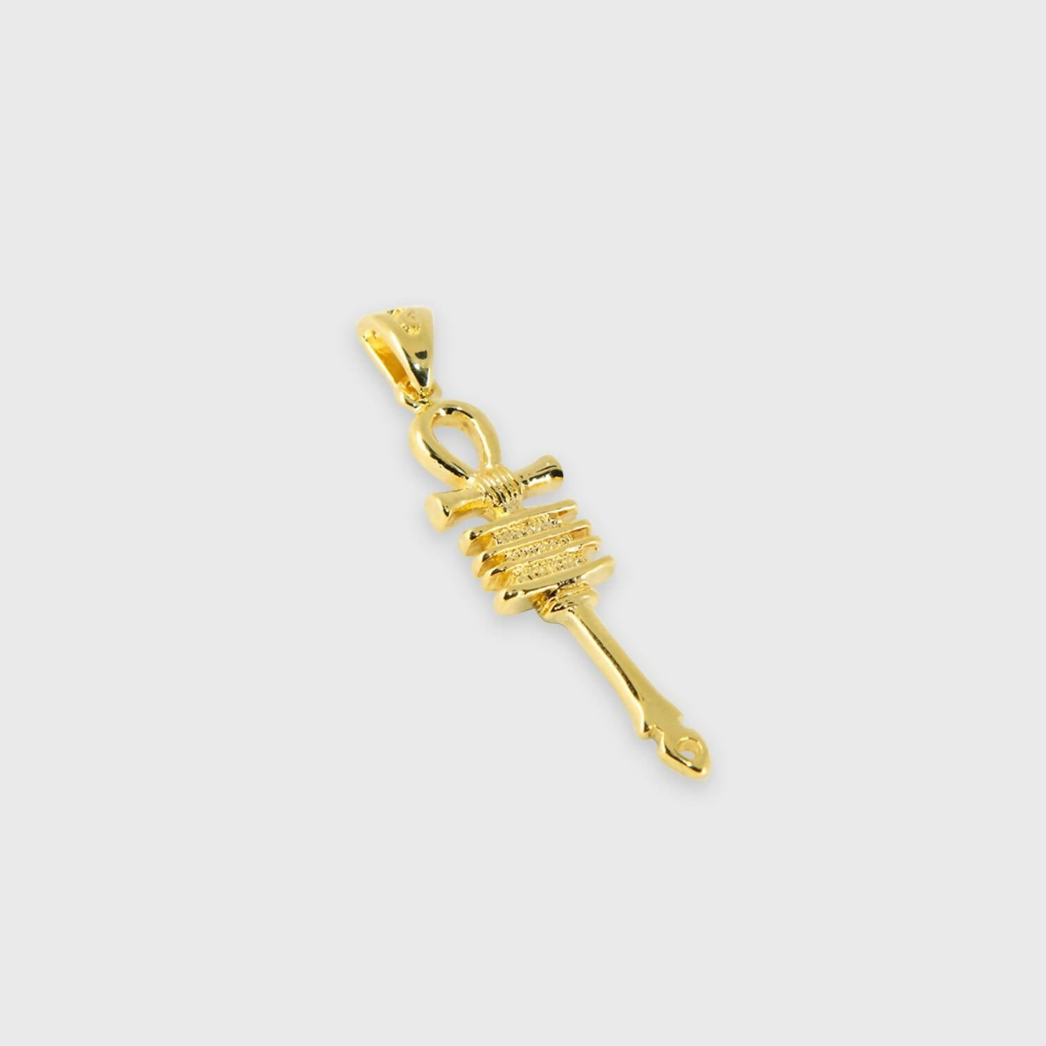 Pendentif croix de vie ou Ankh ancienne plaqué or | EMPREINTES Paris